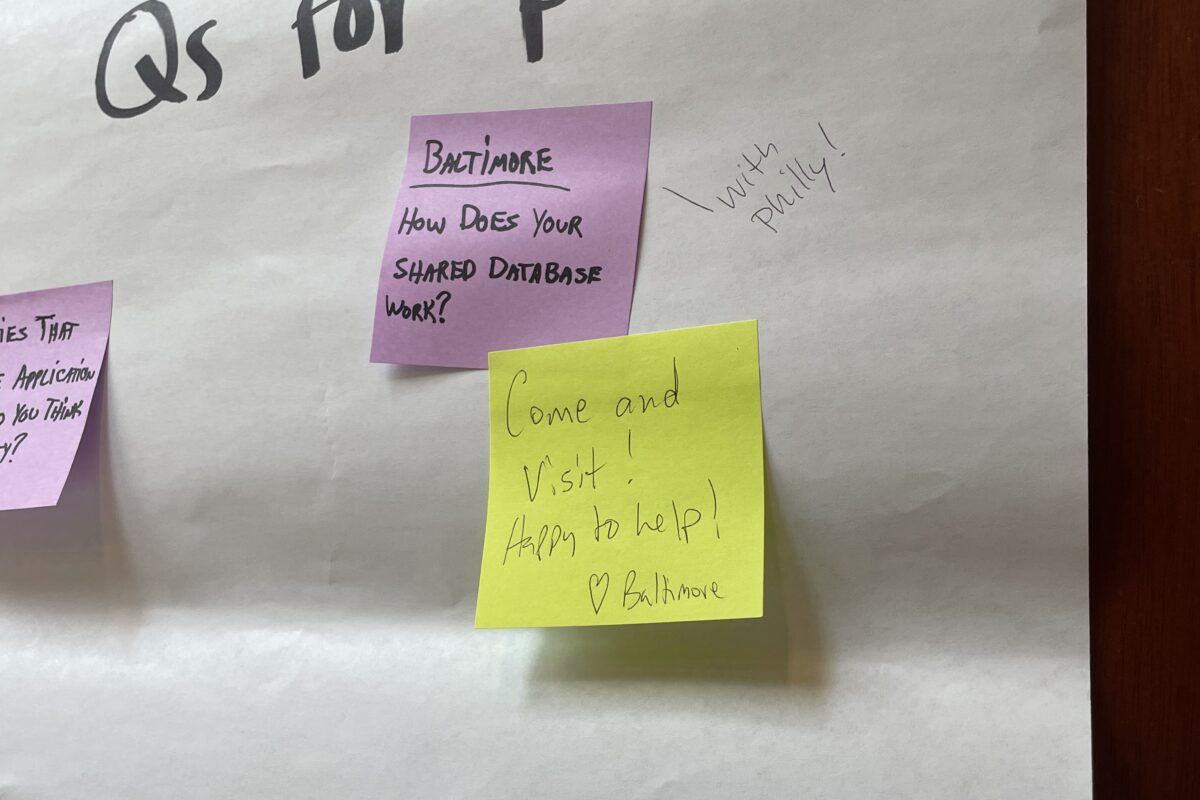 Members of the inaugural Home Repair Peer Network engage in an action planning exercise.